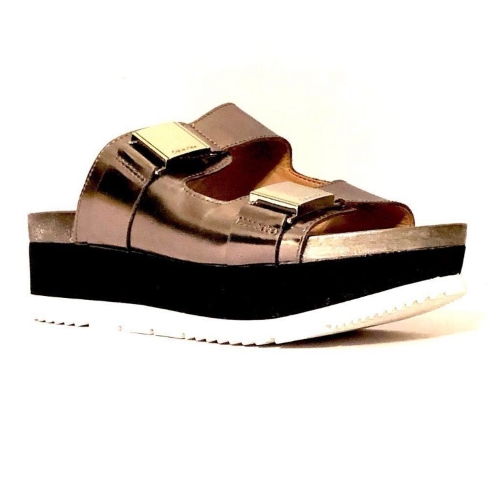 Casely Sleek Metallic Platform Sandals